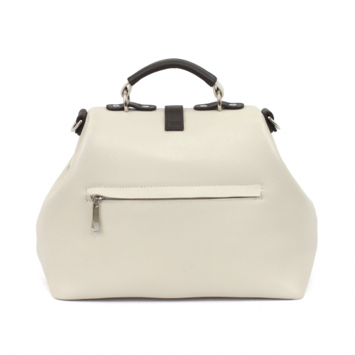 Светлый кожаный саквояж ручной работы с портретом питомца на заказ - изготовление кожаной женской сумки ручной работы с рисунком | Сумки с принтом на заказ - Sumnizza фото 3