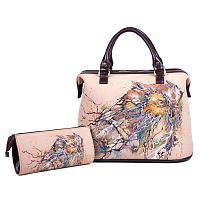 Комплект из саквояжа и кошелька "Филин" фото