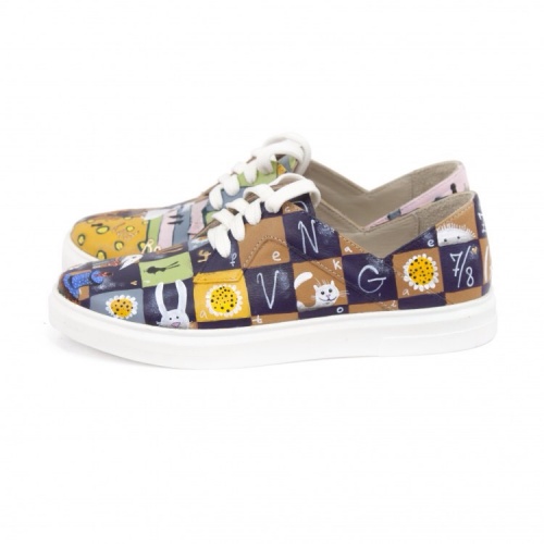 Обувь кеды "Алиса в стране чудес" - кожаные женские кеды и слипоны ручной работы с рисунком на заказ | Sumnizza фото 4