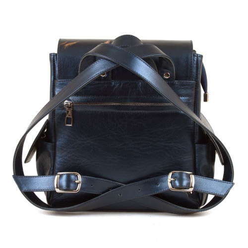 Женский городской рюкзак с карманами и росписью "Сова с кофе" - кожаный рюкзак ручной работы с оригинальным рисунком на заказ |  Sumnizza фото 5