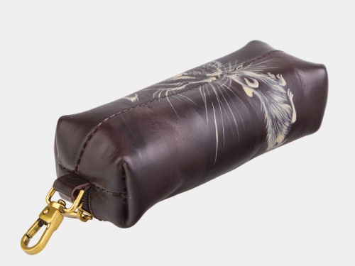 Ключница "Знакомство" - кожаная ключница ручной работы с рисунком на заказ |  Sumnizza фото 2