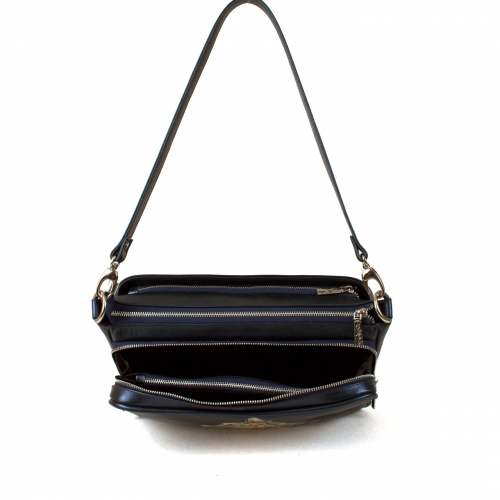 Авторская женская сумка ручной работы с рисунком “Кошечка в огоньках” на заказ | Sumnizza фото 3