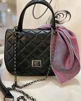 Женская стеганая сумка на цепочке через плечо с внутренней вышивкой Царевна | Купить он лайн