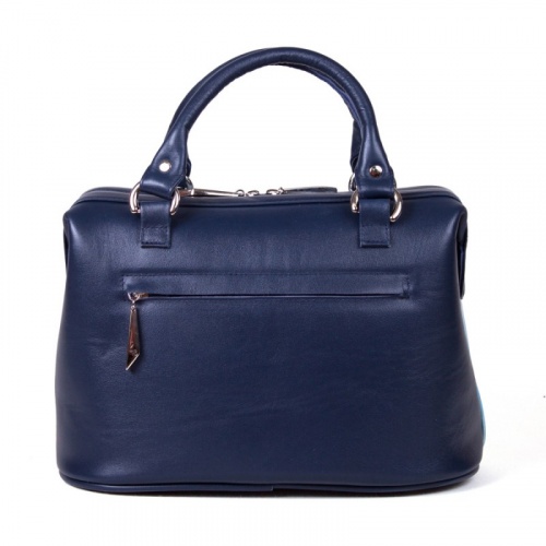 Светлая сумка с росписью "Южные красавицы" — женская кожаная сумка саквояж ручной работы с рисунком и вышивкой на заказ фото 3