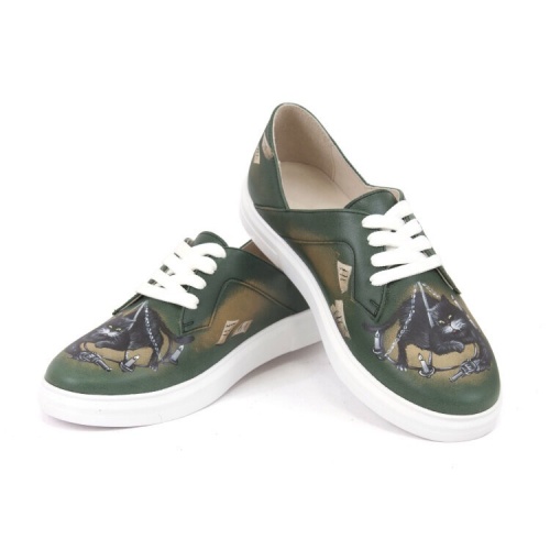 Кожаные кеды ручной работы "Кот Бегемот" - кожаные женские кеды и слипоны ручной работы с рисунком на заказ | Sumnizza