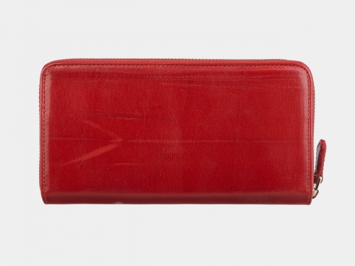 Женское портмоне для телефона с росписью "Под дождем" - кожаный женский кошелек-портмоне ручной работы с рисунком на заказ |  Sumnizza фото 3