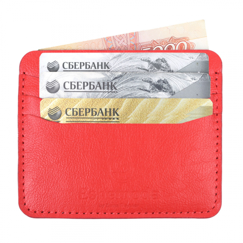 Кожаный конверт под карты и купюры с фото-принтом "Венеция" - кожаный женский конверт для карт, холдер ручной работы с рисунком |  Sumnizza фото 2