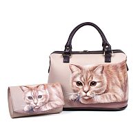 Комплект из саквояжа и кошелька "Рыжий хвост" фото