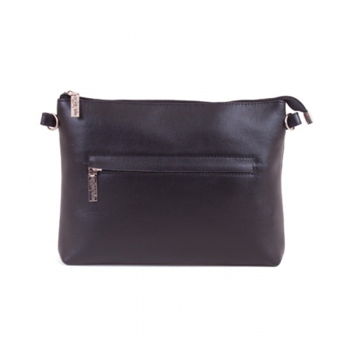 Женская кожаная сумка через плечо с рисунком ручной работы "Черная пантера" — кросс боди с принтом на заказ фото 3