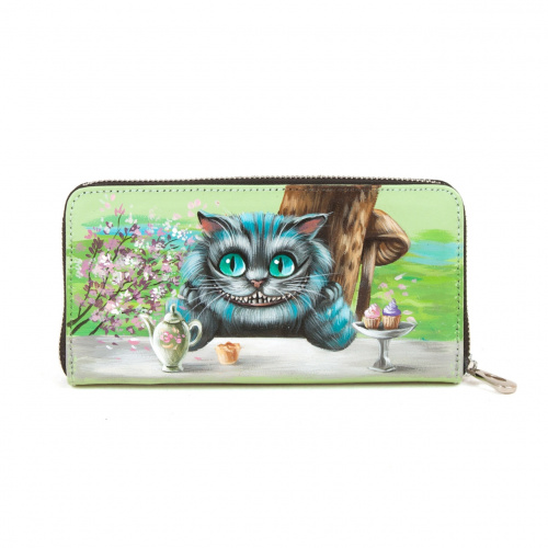 Кожаный комплект «Чеширский кот»: сумка и кошелек фото фото 3