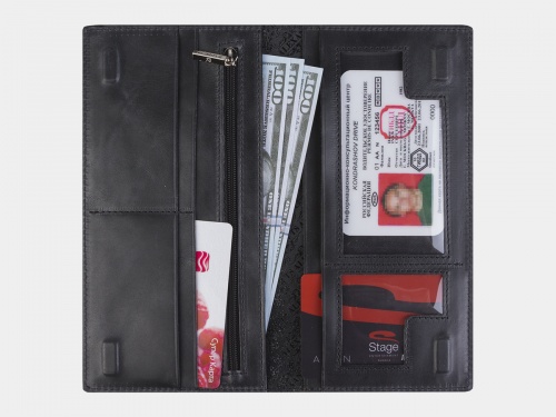 Кожаное портмоне с росписью "Цветки лотоса" - кожаный женский кошелек-портмоне ручной работы с рисунком на заказ |  Sumnizza фото 3