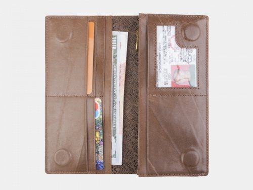 Женское кожаное портмоне книжка с росписью «Фламинго» - кожаный женский кошелек-портмоне ручной работы с рисунком на заказ |  Sumnizza фото 3