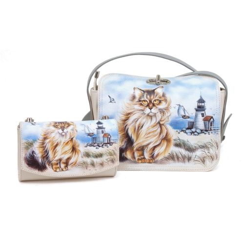 Женская сумка на плечо "Морской котик" — кросс боди с принтом на заказ фото 3