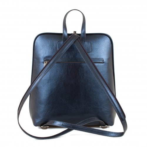 Городской рюкзак с одной лямкой на плечо с росписью "Узоры" ручной работы с рисунком и вышивкой на заказ - Sumnizza фото 4