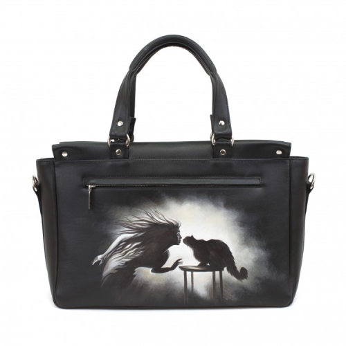 Комплект кожаные сапоги и сумка "Мастер и Маргарита" - кожаный женский набор рюкзак и ботинки ручной работы с рисунком |  Sumnizza фото 6