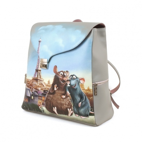 Рюкзак с рисунком мышки "Рататуй" ручной работы с рисунком на заказ | Sumnizza фото 3