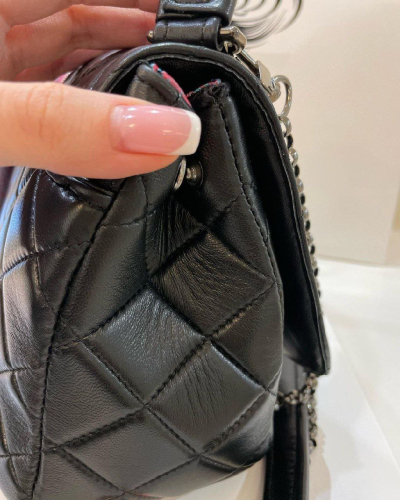 Женская стеганая сумка на цепочке через плечо с внутренней вышивкой Царевна на заказ | Sumnizza фото 3