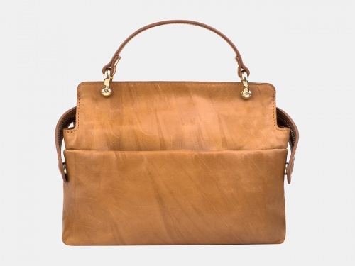 Красивая сумка с росписью по коже "Зайка и птенец" на заказ | Sumnizza фото 3