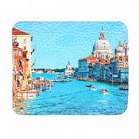 Кожаный конверт под карты и купюры с фото-принтом "Венеция" — кожаный женский конверт для карт, холдер ручной работы с рисунком и фото-принтом