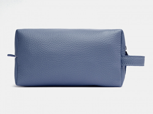 Косметичка из натуральной кожи "Голубая лагуна" - кожаная женская косметичка ручной работы с рисунком на заказ |  Sumnizza фото 2