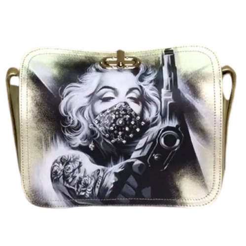 Мокасины и сэтчел "Мэрилин" - кожаный женский набор рюкзак и ботинки ручной работы с рисунком |  Sumnizza фото 2