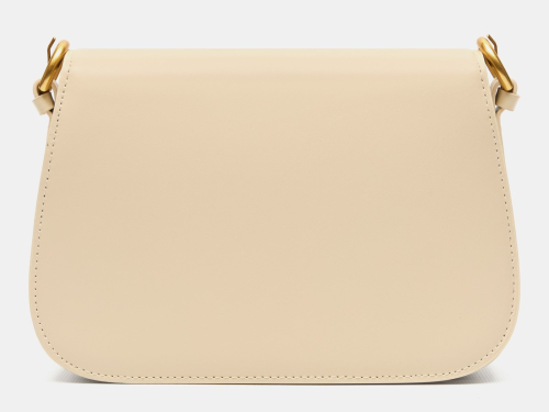 Кросс боди маленькая из натуральной кожи с рисунком ручной работы на заказ "Маки и колокольчики" — кросс боди с принтом на заказ фото 3