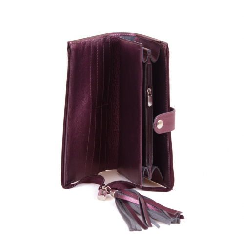 Женский кожаный кошелек с принтом "Питерский кот" - кожаный женский кошелек-портмоне ручной работы с рисунком на заказ |  Sumnizza фото 5