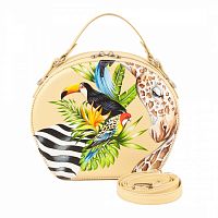 Женская полукруглая сумка "Африка" ручной работы на заказ