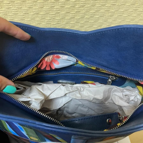 Шоппер кожаный с рисунком «Котик с книжками» — ручная работа - изготовление кожаной женской сумки ручной работы с рисунком | Сумки с принтом на заказ - Sumnizza фото 5