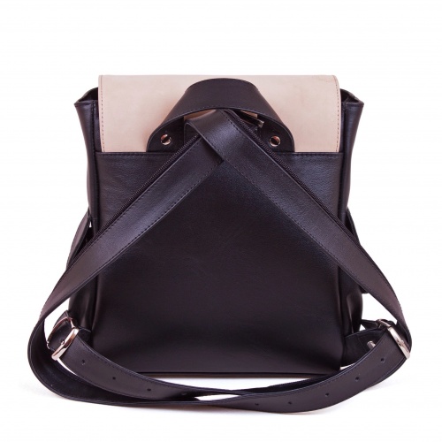 Женский рюкзак с росписью по коже "Графический Чешир" - кожаный рюкзак ручной работы с оригинальным рисунком на заказ |  Sumnizza фото 5