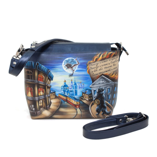 Женская сумка с росписью "Мастер и Маргарита" на заказ | Sumnizza фото 3