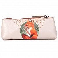 Футляр для очков "Лисенок" — женский и мужской футляр для очков кожаный | рисунок ручной работы на заказ