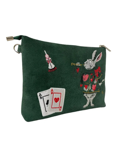 Сумка через плечо из натуральной кожи и замши с вышивкой «Кролик» — кросс боди с принтом на заказ фото 7