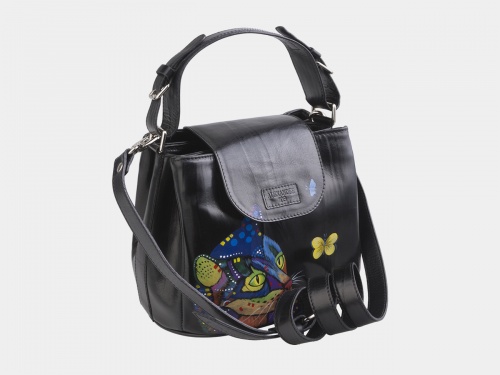 Сумка через плечо женская с росписью "Кот с бабочкой" на заказ | Sumnizza фото 2