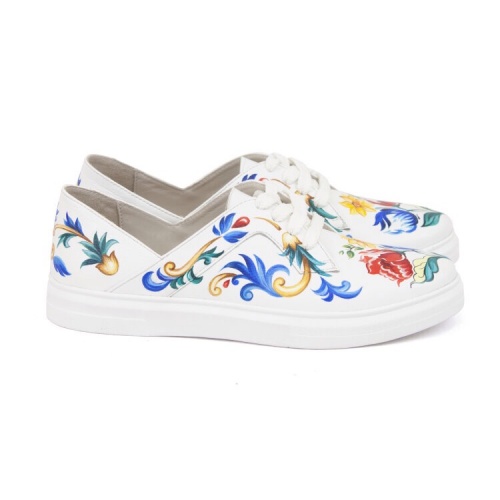 Обувь слипоны "Доменико и Стефано" - кожаные женские кеды и слипоны ручной работы с рисунком на заказ | Sumnizza фото 3