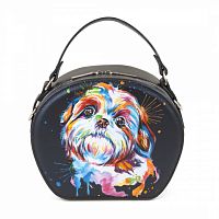 Полукруглая женская сумка "Мой Йорк" ручной работы на заказ