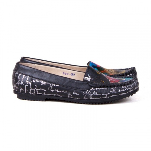 Мокасины "Этно Кот" - кожаные и замшевые мокасины ручной работы с рисунком на заказ | Sumnizza фото 6