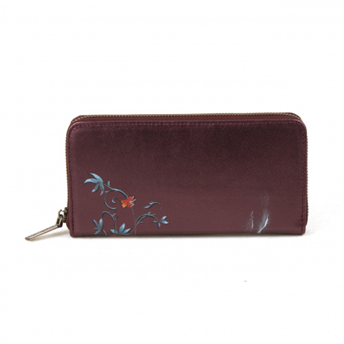 Кожаный кошелек с рисунком девушки "Любовь и смерть" - кожаный женский кошелек-портмоне ручной работы с рисунком на заказ |  Sumnizza фото 2