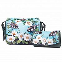 Комплект из сэтчела и кошелька "Птицы на ветке" фото