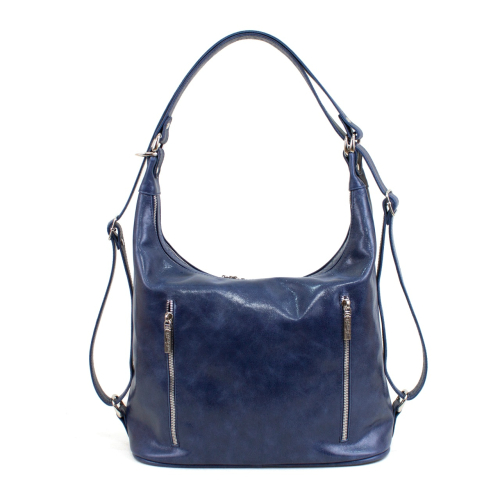 Сумка мешок и рюкзак трансформер 2 в 1 - топовая кожаная хобо с росписью Совушки - кожаная женская сумка хобо, сумка мешок ручной работы с рисунком на заказ |  Sumnizza фото 2