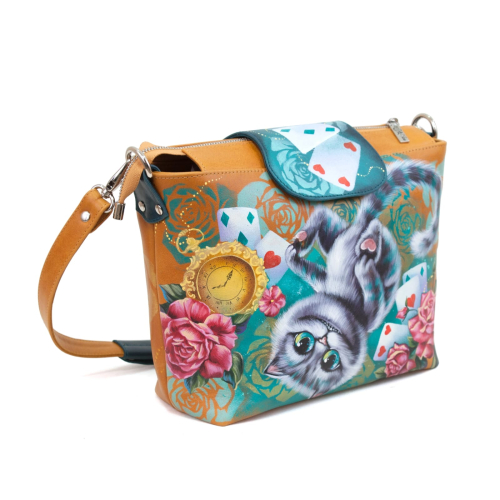 Женская сумка на клапане "Веселый Чешир" на заказ | Sumnizza фото 5