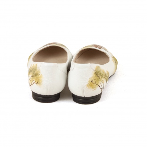 Балетки из натуральной кожи "Сафари" - кожаные женские балетки ручной работы с рисунком на заказ |  Sumnizza фото 5