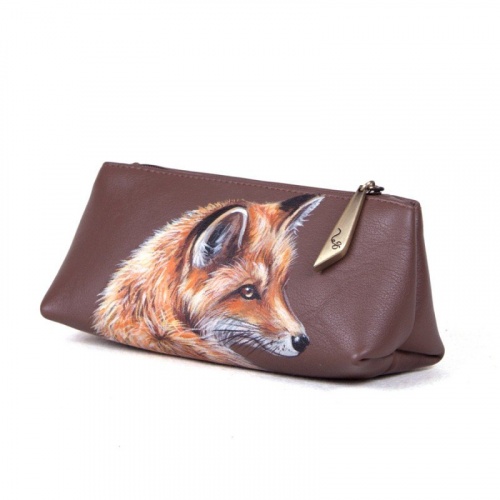 Футляр для очков "Лисица" - кожаный женский и мужской футляр для очков ручной работы с рисунком на заказ |  Sumnizza фото 2