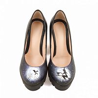Женские туфли на высокой платформе "Полнолуние" фото