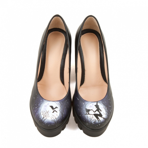 Женские туфли на высокой платформе "Полнолуние" фото