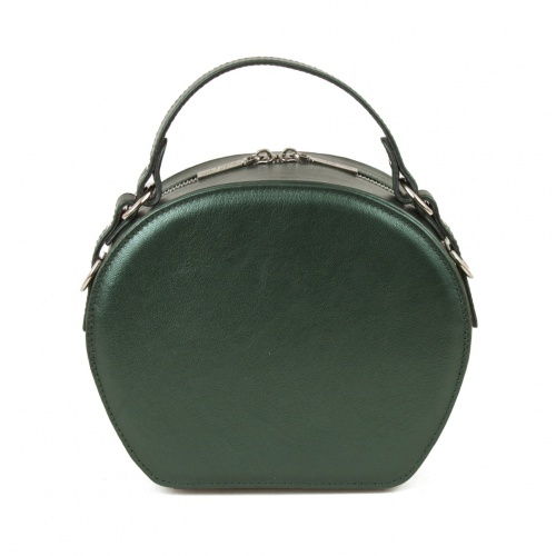 Полукруглая модная сумка "Тигрёнок" - круглая кожаная женская сумка ручной работы с рисунком |  Sumnizza фото 4