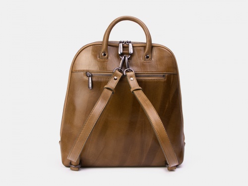 Рюкзак из натуральной кожи с росписью "Белки и кот" ручной работы с рисунком на заказ | Sumnizza фото 4