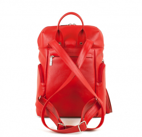 Женский рюкзак с боковыми карманами на молнии "Лондон" - кожаный рюкзак ручной работы с оригинальным рисунком на заказ |  Sumnizza фото 2