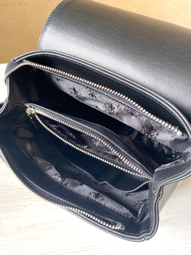 Большой женский рюкзак с росписью "Ирисы" - кожаный рюкзак ручной работы с оригинальным рисунком на заказ |  Sumnizza фото 6