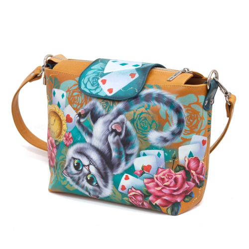 Женская сумка на клапане "Веселый Чешир" на заказ | Sumnizza фото 4